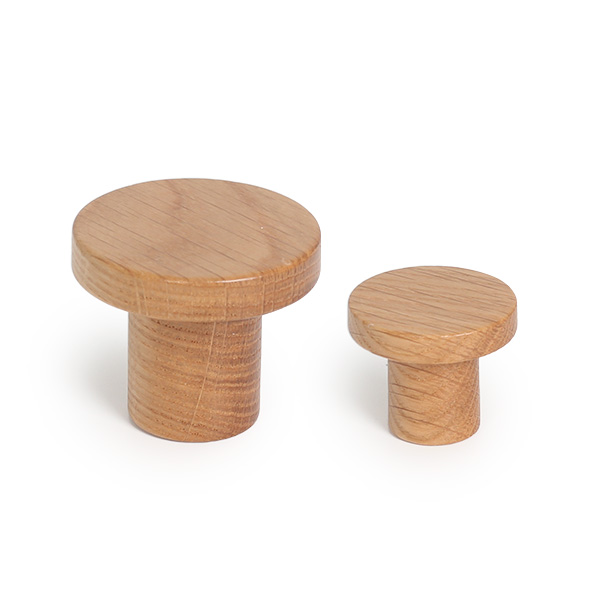 Lex puunuppivedin Ø33mm - tammi lakattu (M4 kierre) - Image 4